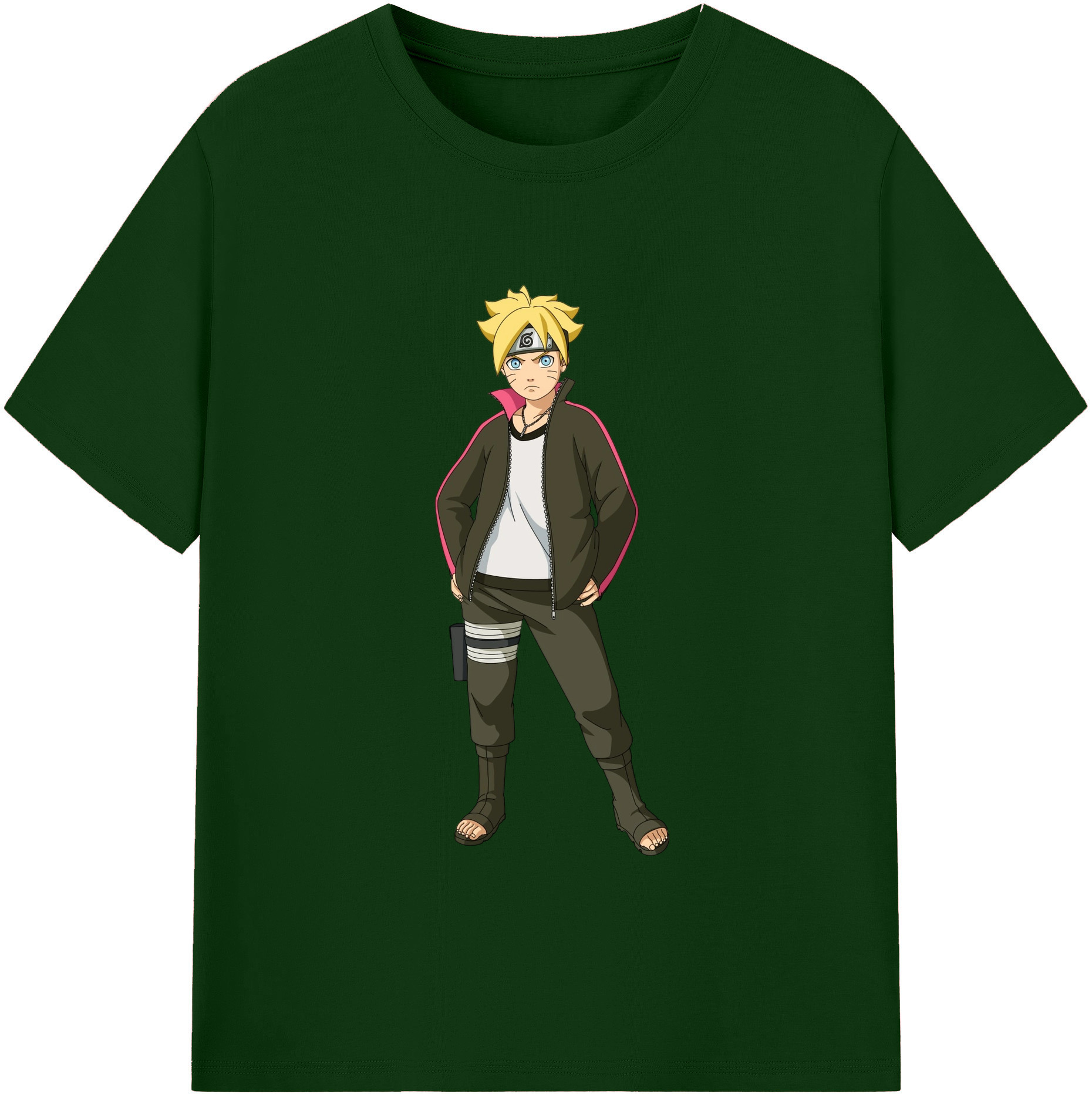 （画像用） NARUTO -ナルト- うずまき ボルト Uzumaki Boruto 綿100％半袖Tシャツ（フロントプリント）